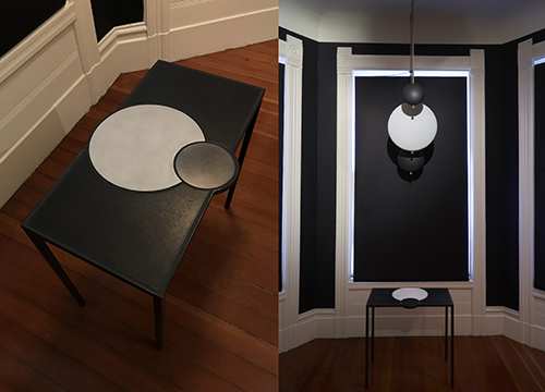 "Moon Table"   Ceramic and steel   2020